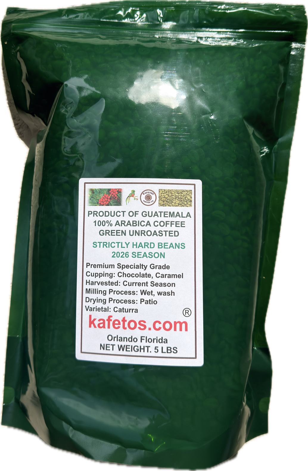 Strictly Hard Unroasted Coffee