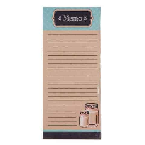 Magnetic Mason Jar Memo Pad