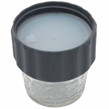 2-in-1 Lid to Connect Two Regular Mouth Mason Jars 2 Pack