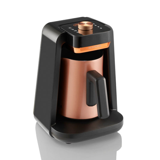 Arzum Okka Rich Spin Pro Turkish Coffee and Hot Beverage Maker, Velvetiser, Milk Frother, 120V, 5 Cups, Stainless Steel Cooking Pot