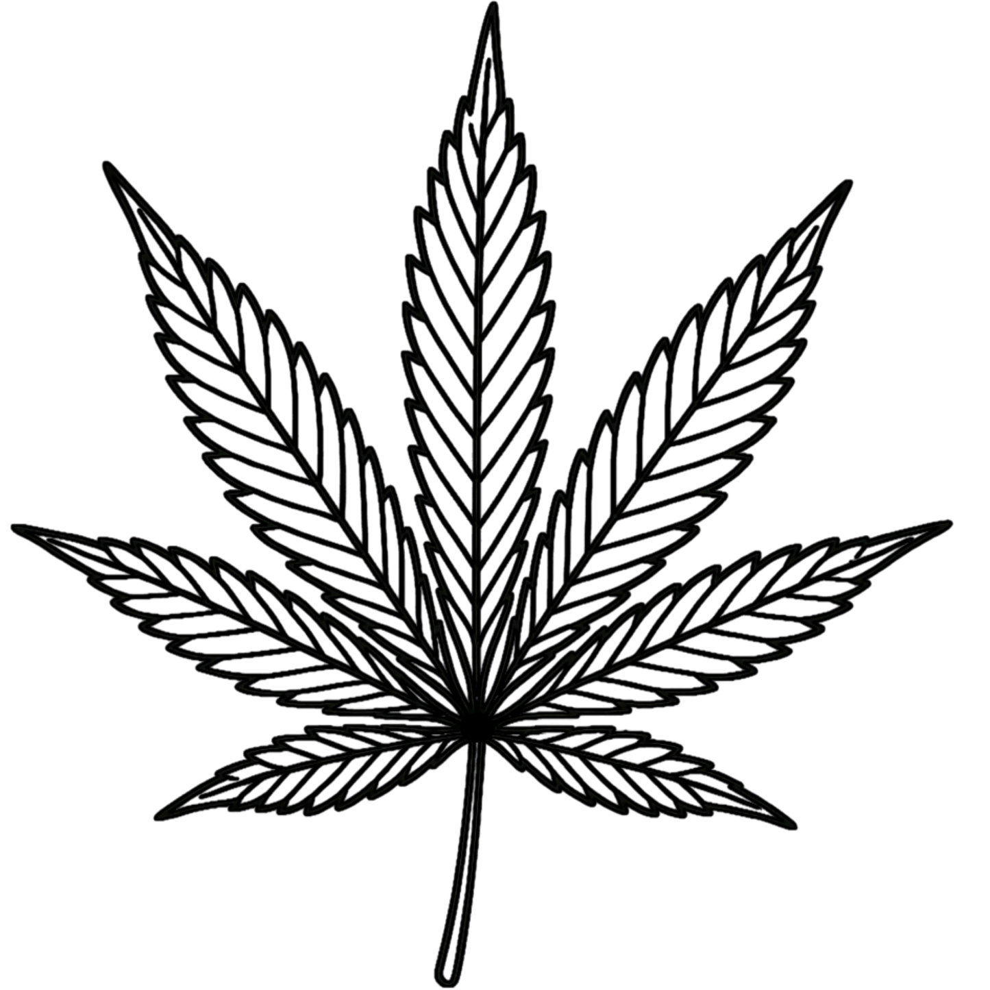 Cannabis Laser Engraved Leaf Green Sleeve
