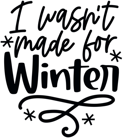 Humorous Winter Laser Engraved Sleeves