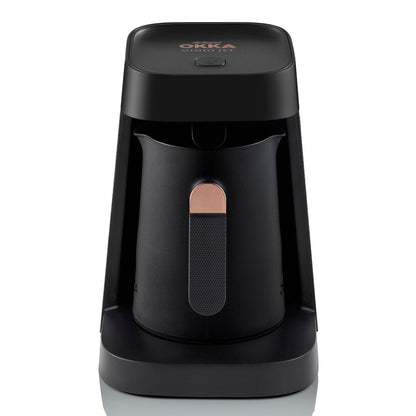 Arzum Okka Jet Automatic Turkish Coffee Maker, Black/Copper, 5 Cups
