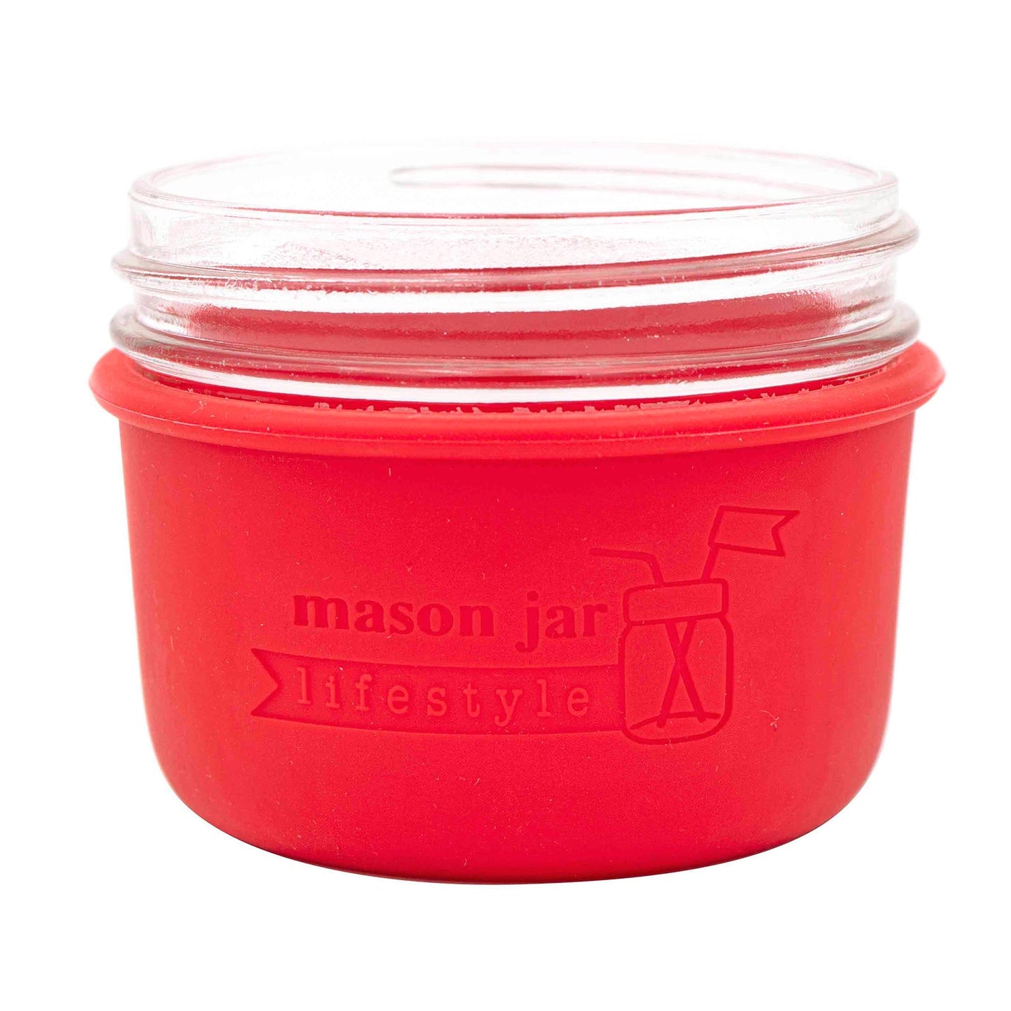 Silicone Sleeve for Wide Mouth Half Pint 8oz Mason Jars