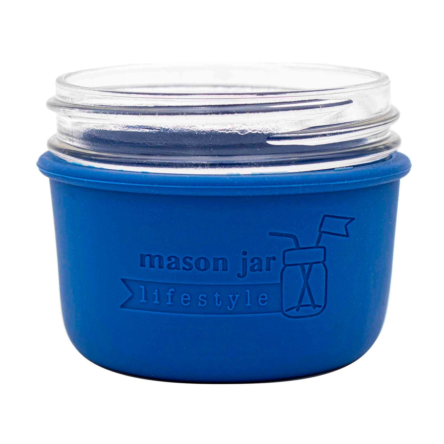Silicone Sleeve for Wide Mouth Half Pint 8oz Mason Jars