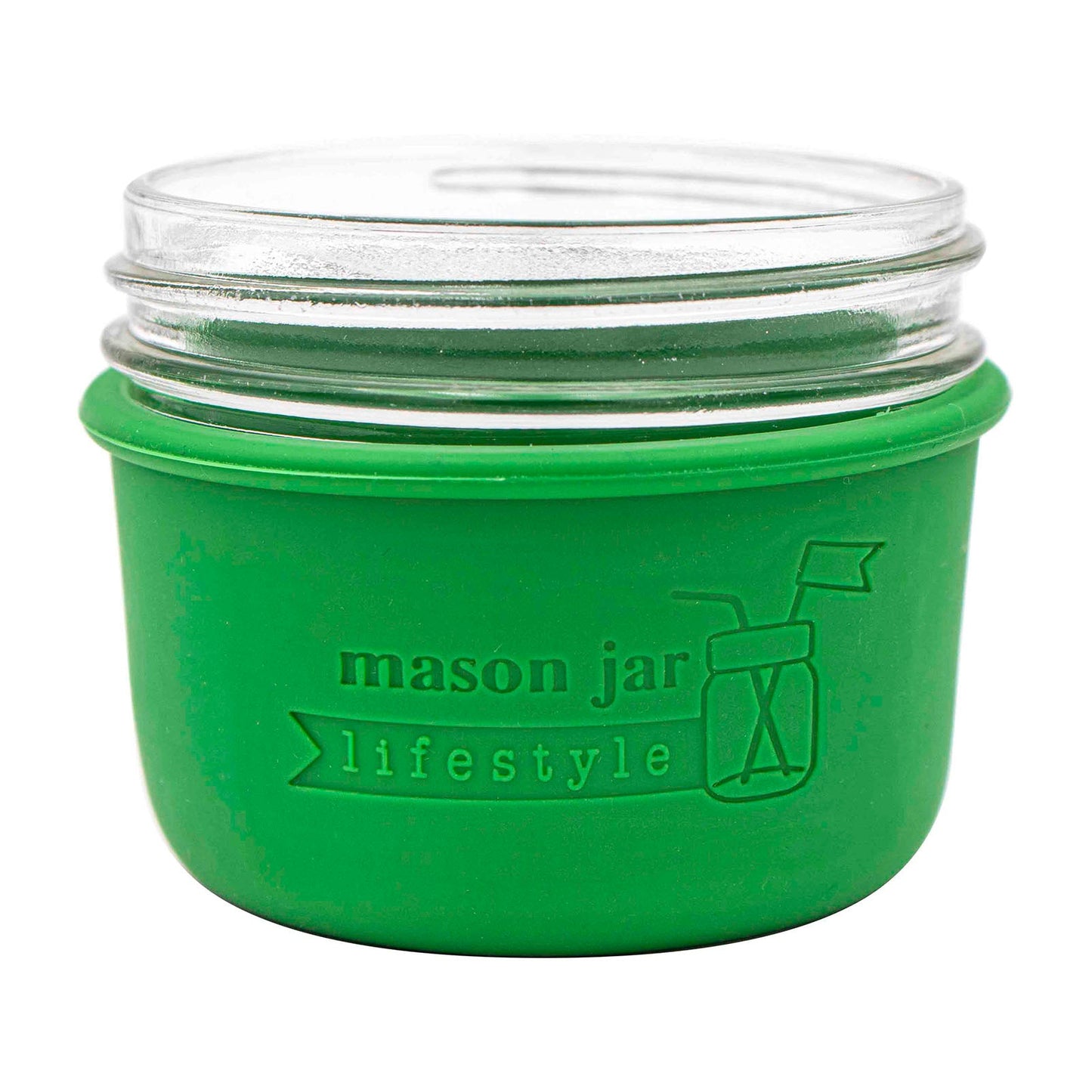 Silicone Sleeve for Wide Mouth Half Pint 8oz Mason Jars