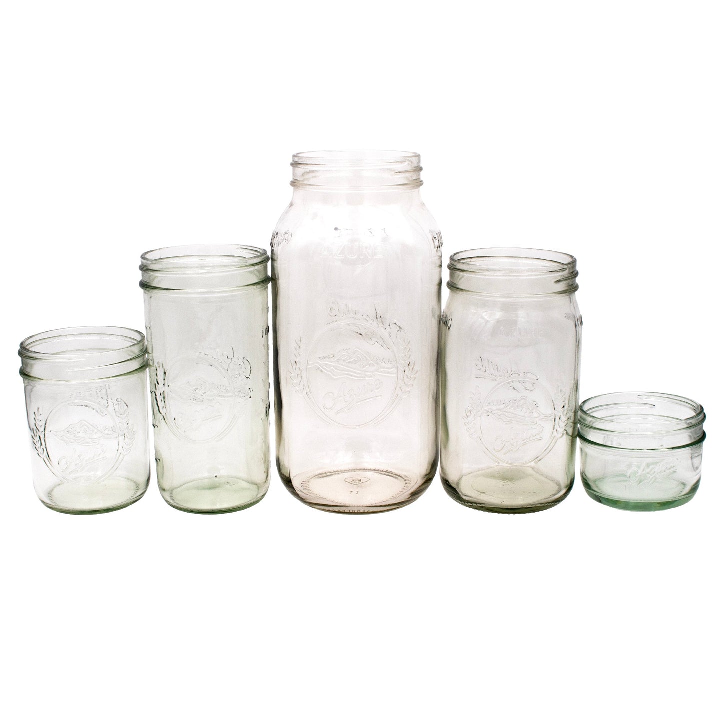 Azure Standard 64oz Wide Mouth Half Gallon Mason Jar