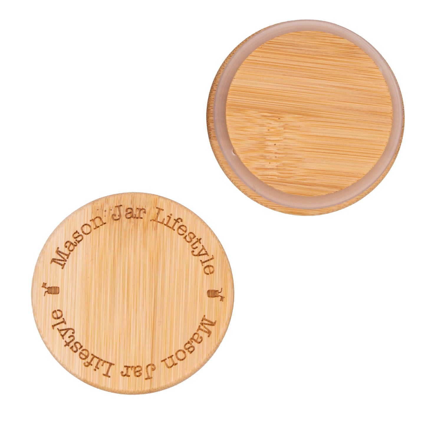 Bamboo Storage Stopper Lids for Mason Jars 6 Pack