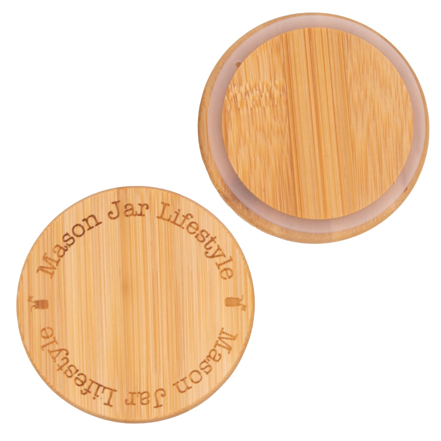 Bamboo Storage Stopper Lids for Mason Jars 6 Pack