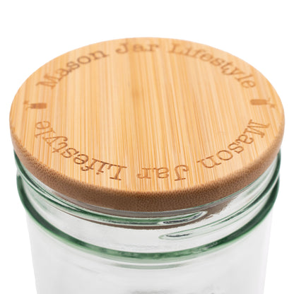 Bamboo Storage Stopper Lids for Mason Jars 6 Pack