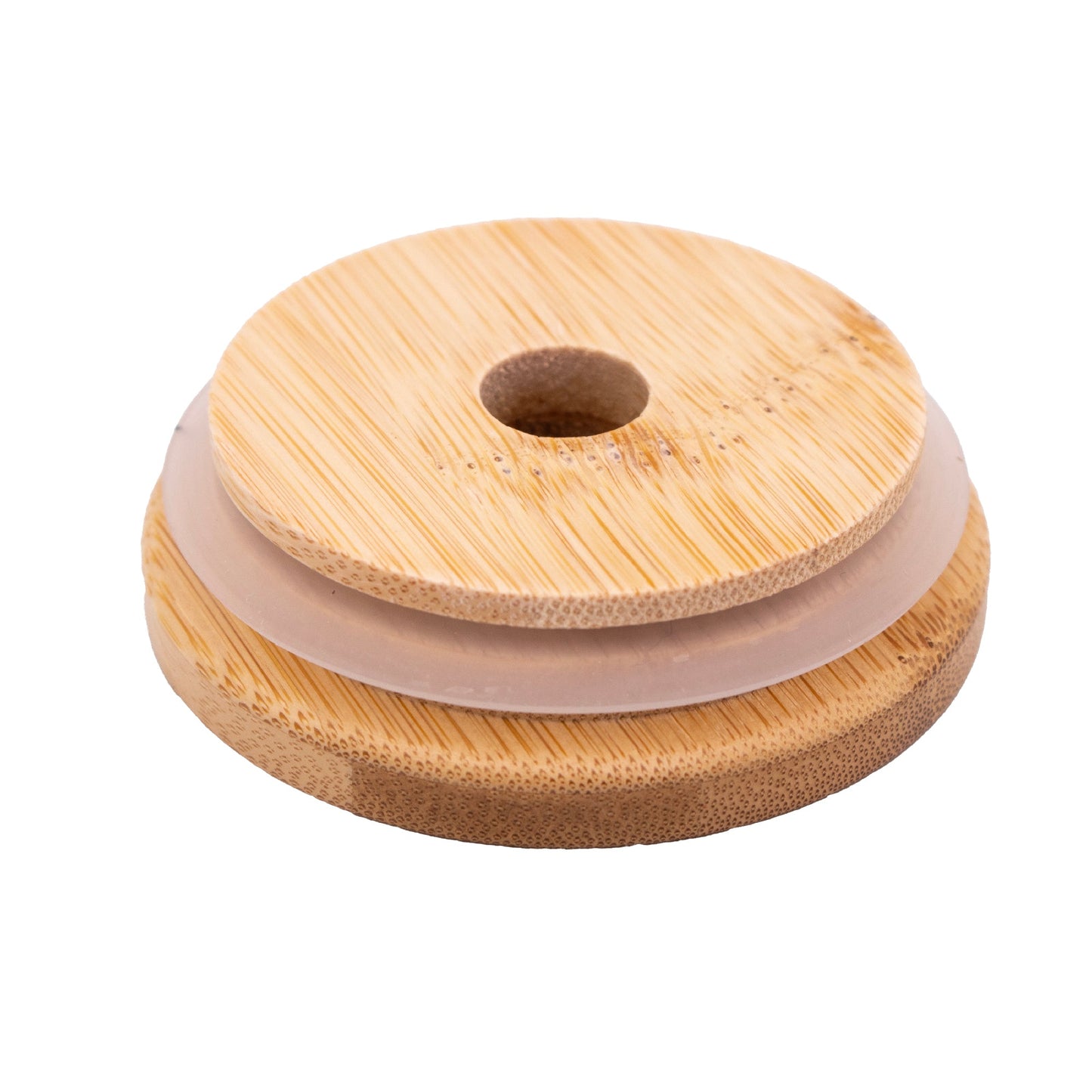 Bamboo Straw Hole Tumbler Lid 2 Pack