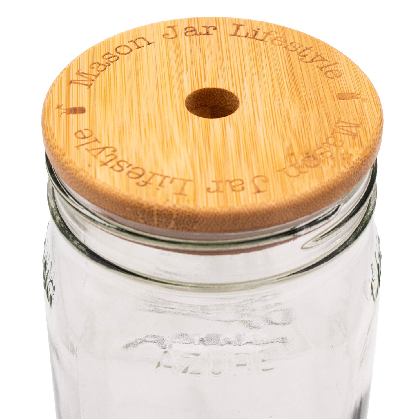 Bamboo Straw Hole Tumbler Lid 2 Pack