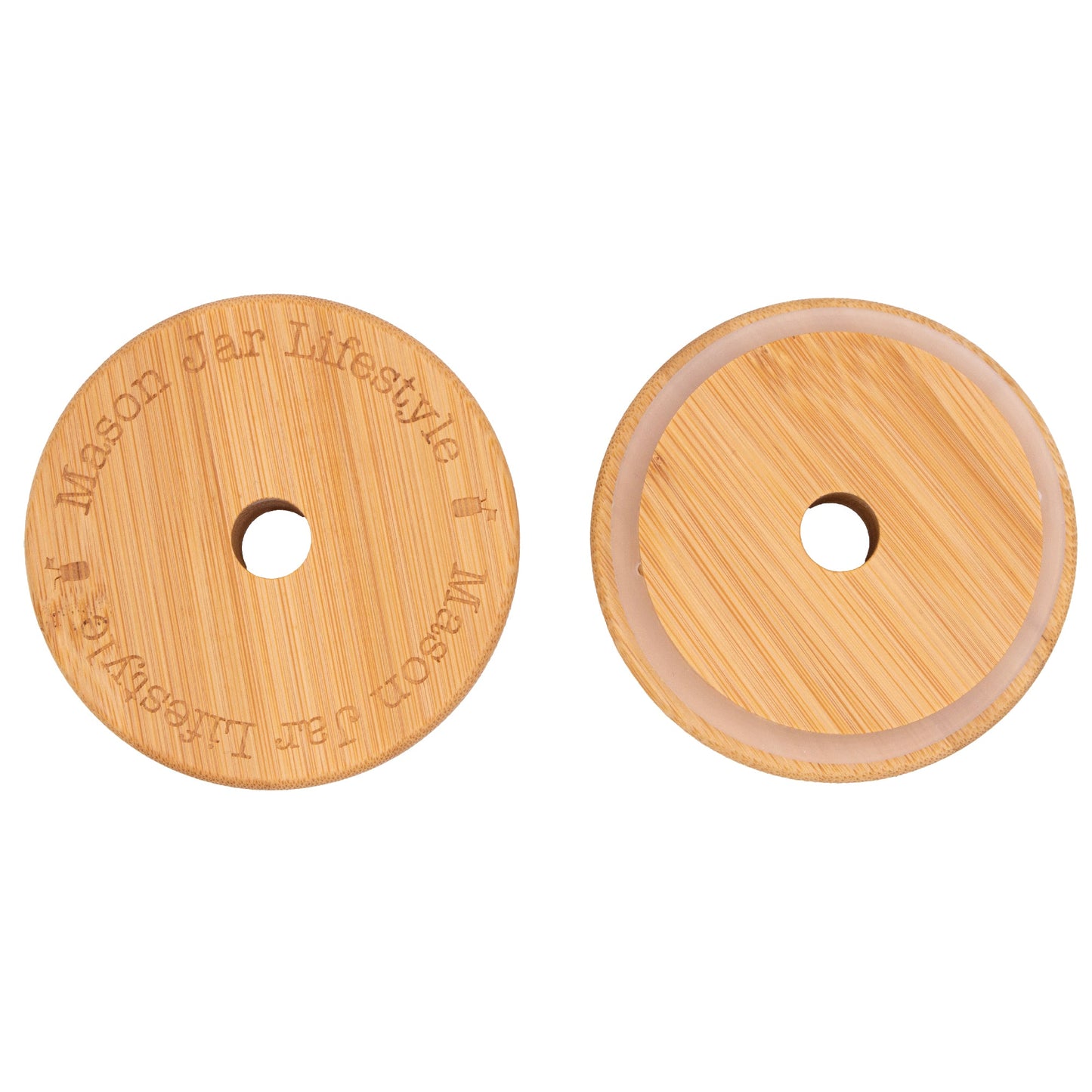 Bamboo Straw Hole Tumbler Lid 2 Pack