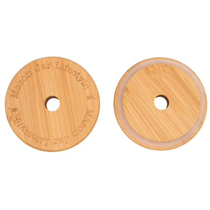 Bamboo Straw Hole Tumbler Lid 2 Pack