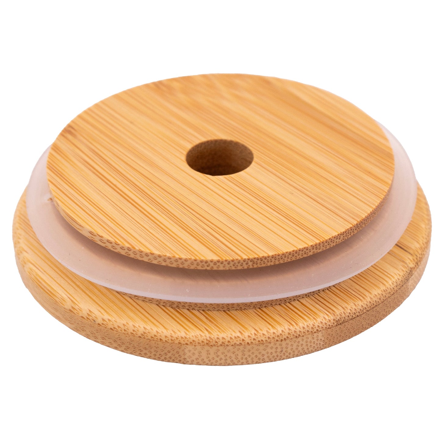 Bamboo Straw Hole Tumbler Lid 2 Pack
