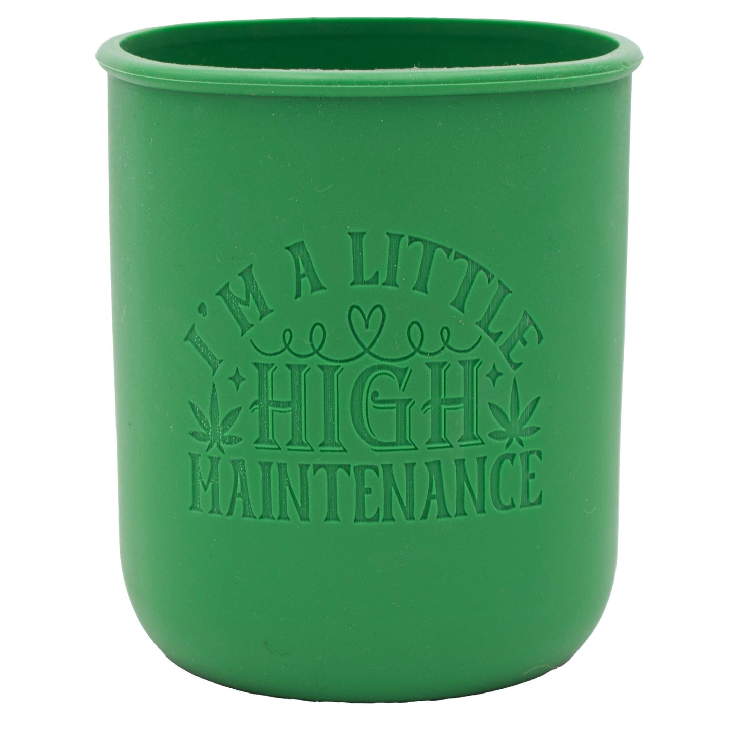 Cannabis Laser Engraved Leaf Green Sleeve