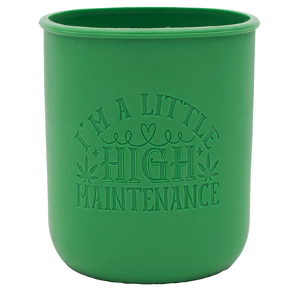 Cannabis Laser Engraved Leaf Green Sleeve