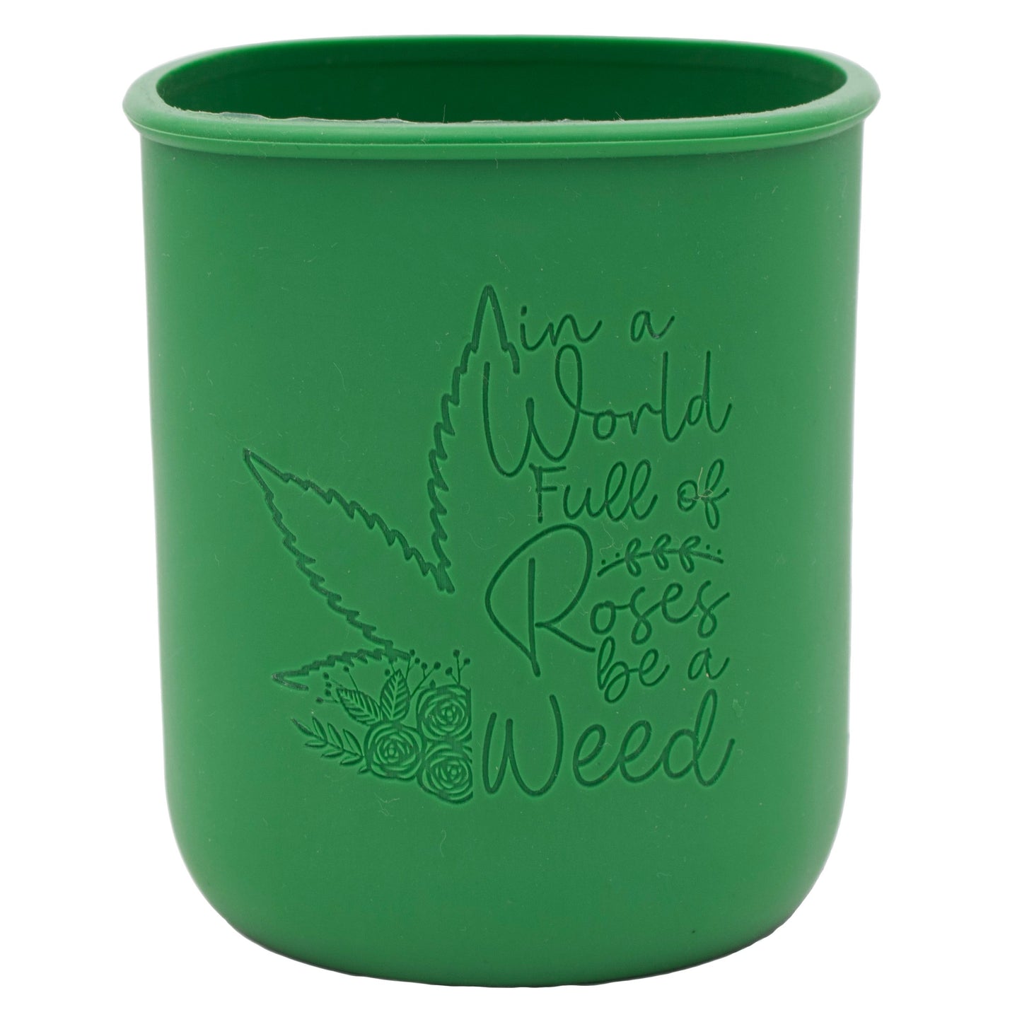 Cannabis Laser Engraved Leaf Green Sleeve
