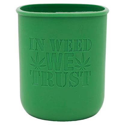 Cannabis Laser Engraved Leaf Green Sleeve