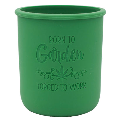 Cannabis Laser Engraved Leaf Green Sleeve