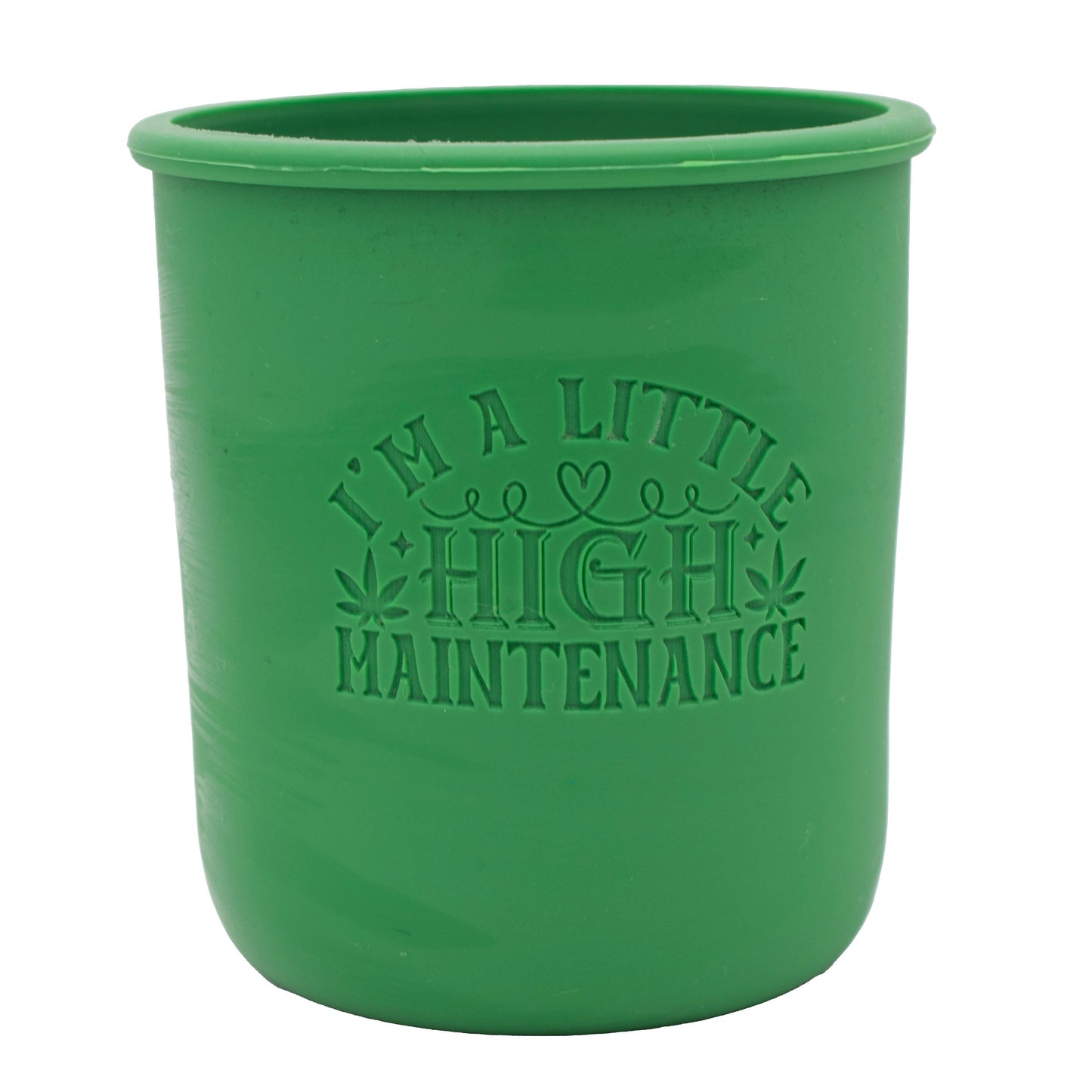 Cannabis Laser Engraved Leaf Green Sleeve