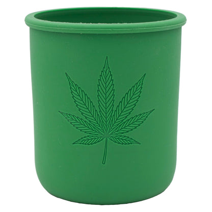 Cannabis Laser Engraved Leaf Green Sleeve