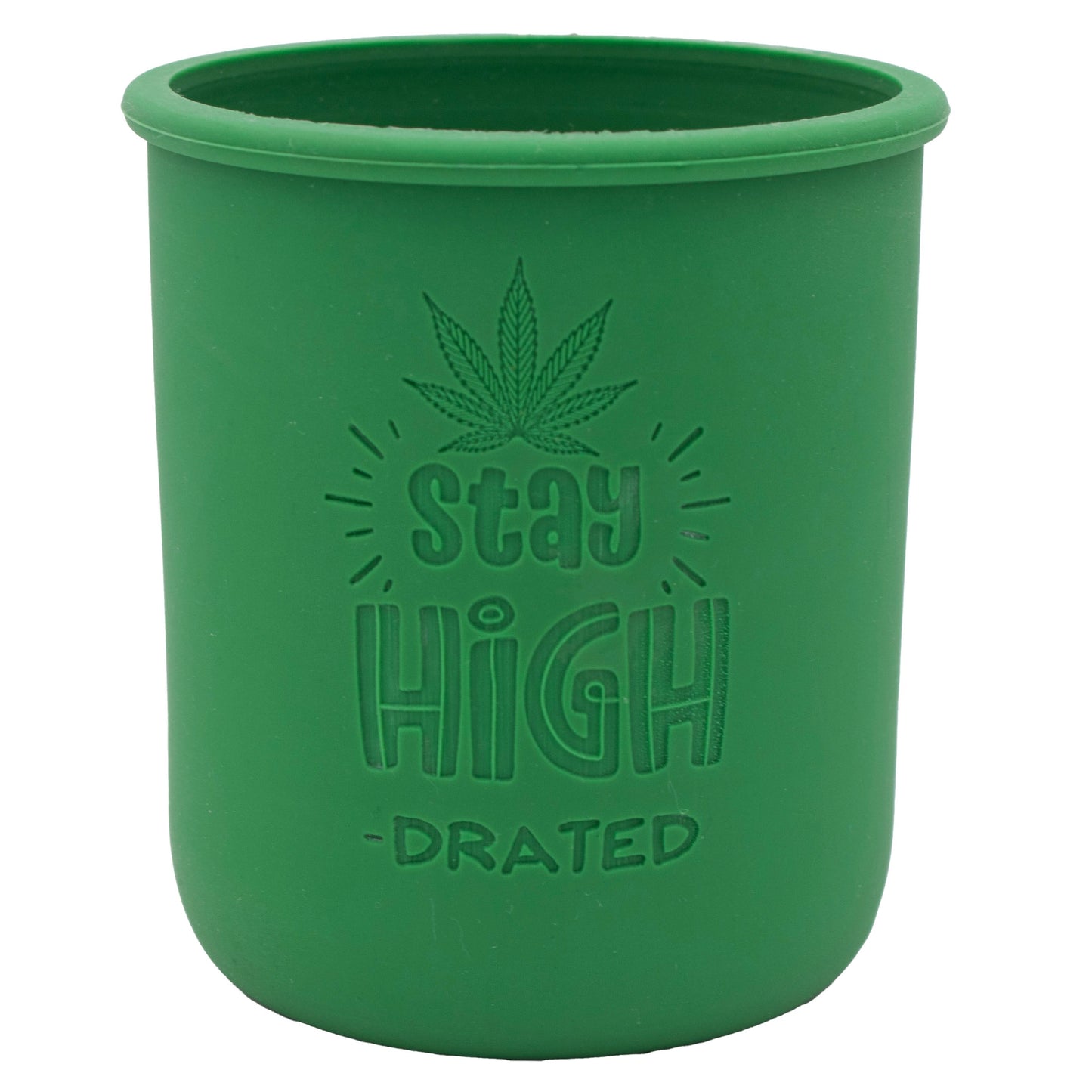 Cannabis Laser Engraved Leaf Green Sleeve