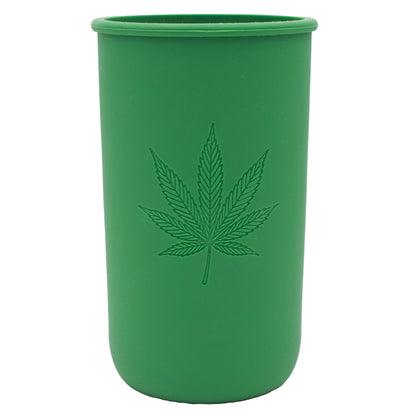 Cannabis Laser Engraved Leaf Green Sleeve
