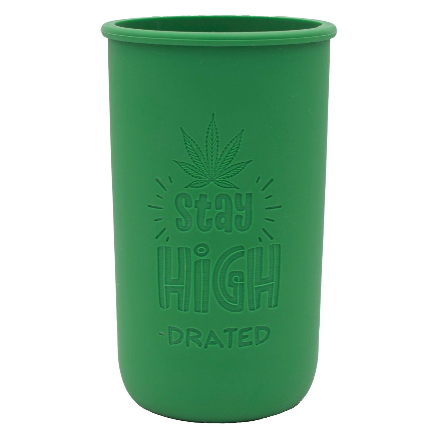 Cannabis Laser Engraved Leaf Green Sleeve