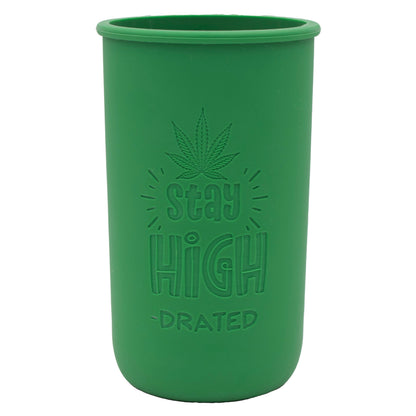 Cannabis Laser Engraved Leaf Green Sleeve