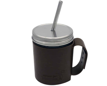 Medium 7 ¼" Safer Rounded End Stainless Steel Straws for Pint Mason Jars