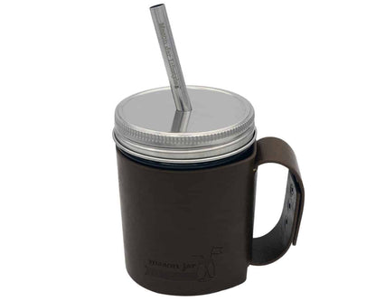 Medium 7 ¼" Stainless Steel Smoothie Straws for Pint Mason Jars