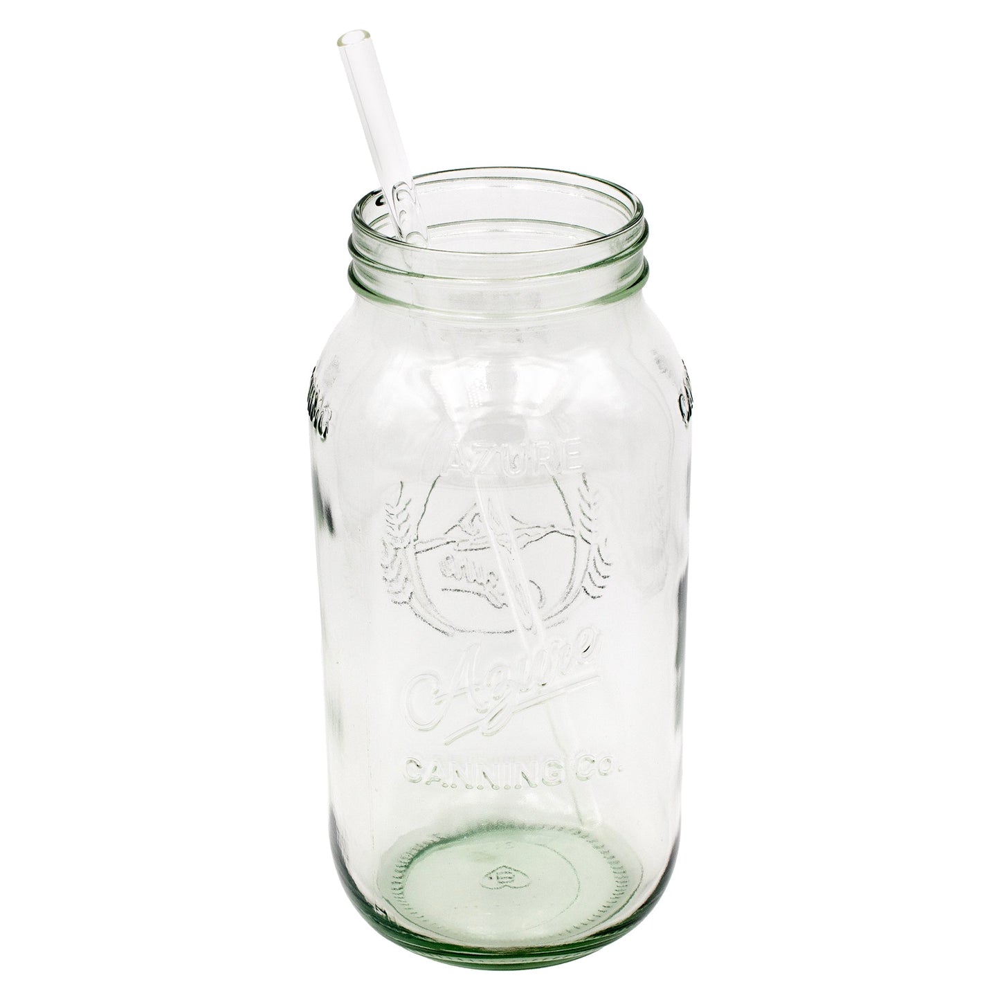 Extra Long 11 3/4" Glass Straws for Half Gallon Mason Jars 4 Pack + Cleaner