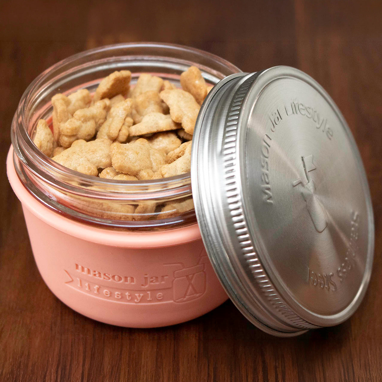 Silicone Sleeve for Wide Mouth Half Pint 8oz Mason Jars