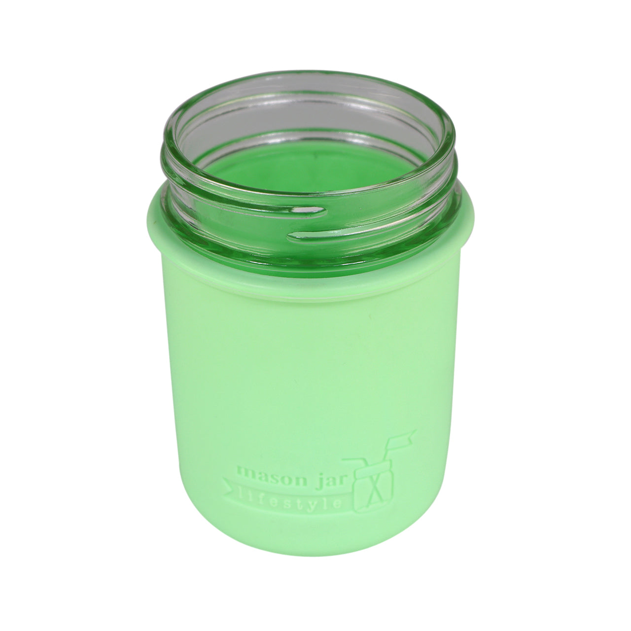 Silicone Sleeve for Regular Mouth Half Pint 8oz Mason Jars