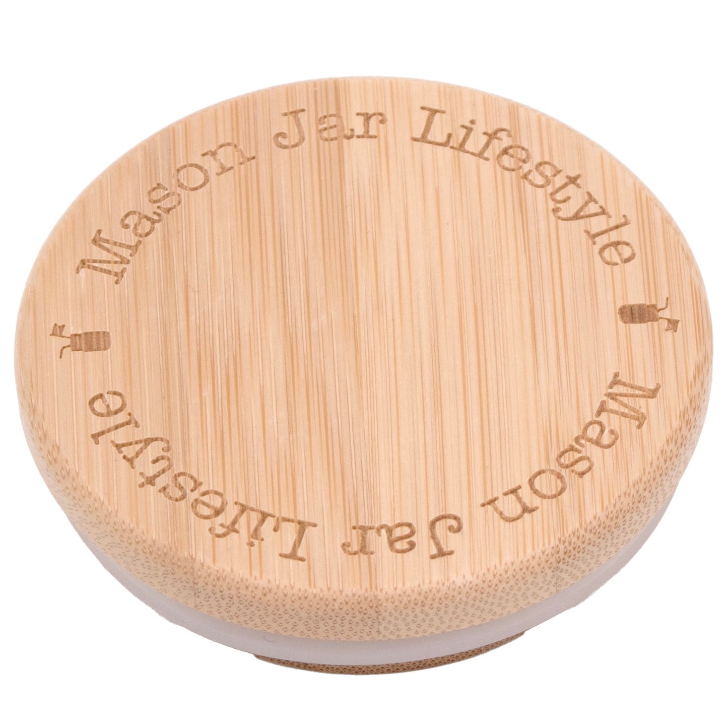 Bamboo Storage Stopper Lids for Mason Jars 6 Pack