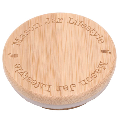 Bamboo Storage Stopper Lids for Mason Jars 6 Pack