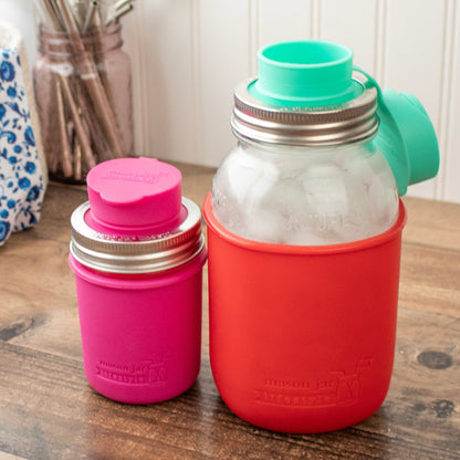 Silicone Chug Leak Resistant Lids for Regular Mouth Mason Jars