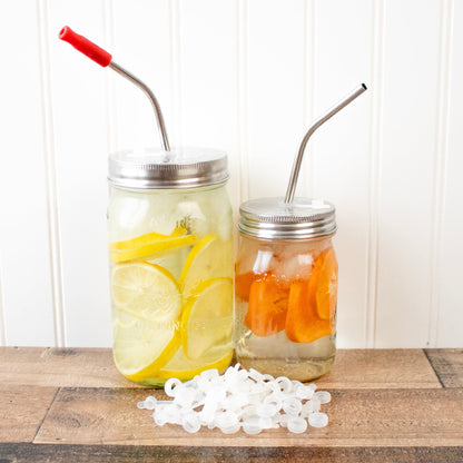 Silicone Straw Hole Grommets with Plugs for Mason Jar Lids 40 Pack