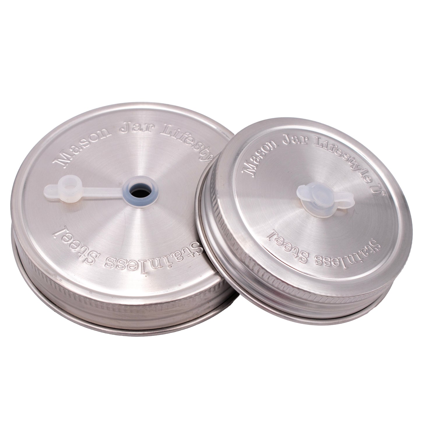 Silicone Straw Hole Grommets with Plugs for Mason Jar Lids 40 Pack