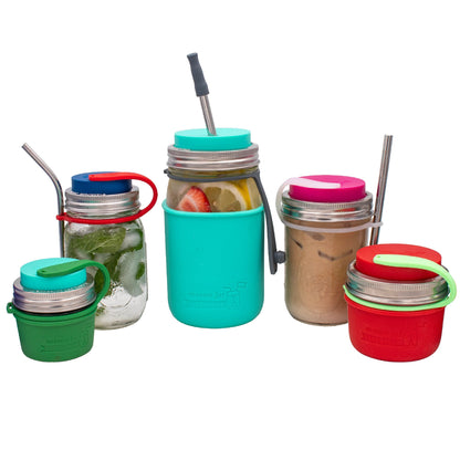 Leak Proof Silicone Plug / Stopper with Straw Strap for Straw Hole Lids