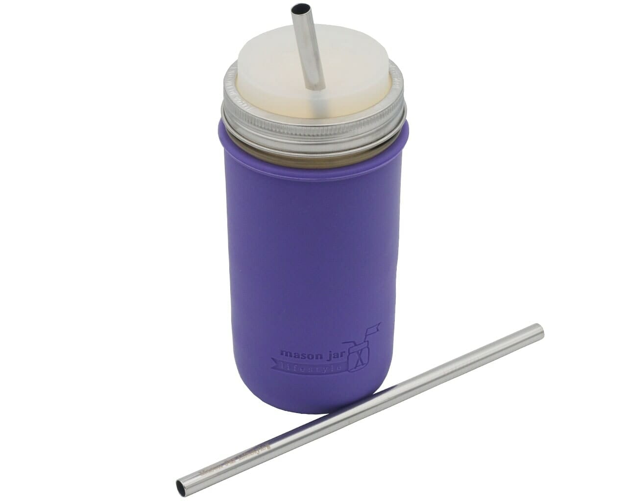 Long 9" Stainless Steel Smoothie Straws for Quart Mason Jars