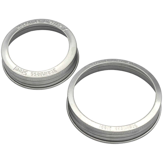 Rust Proof Stainless Steel Bands / Rings for Mason Jars 5 Pack