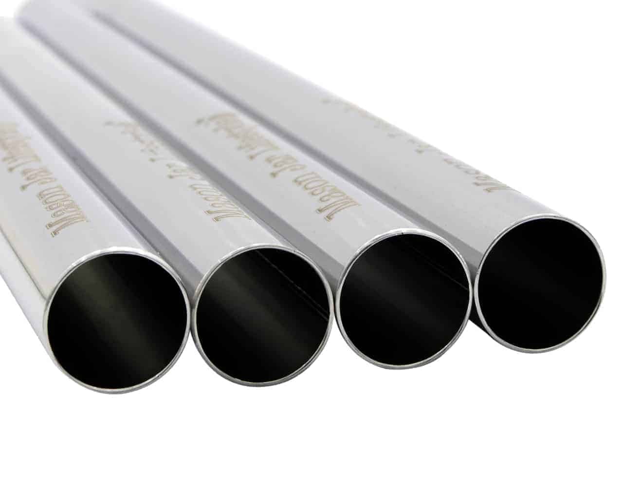 Medium 7 ¼" Stainless Steel Extra Thick Boba Straws for Pint Mason Jars