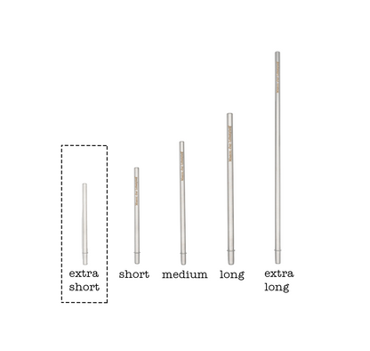Extra Short 5" Safer Stainless Steel Straws 4 Pack + Cleaning Brush