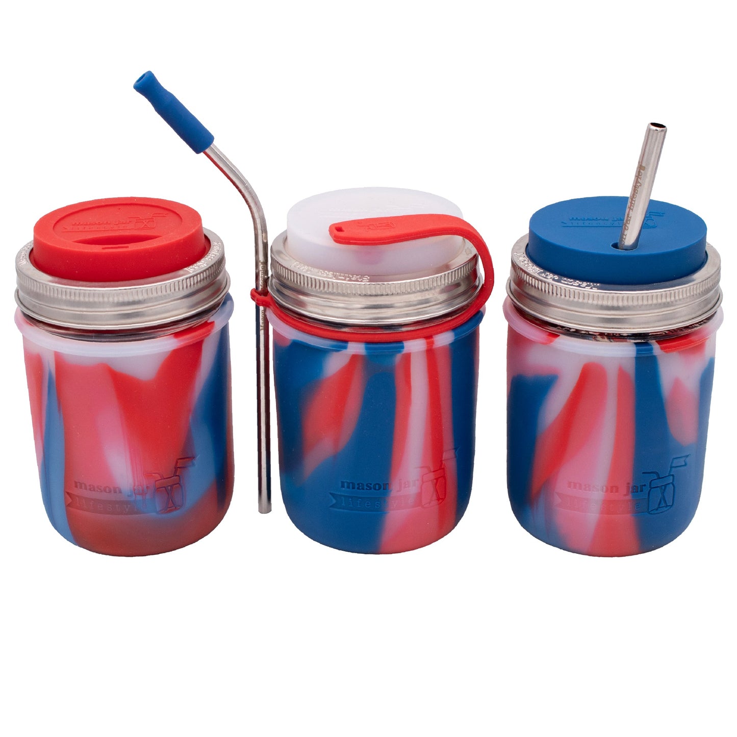 Silicone Sleeve for Wide Mouth Pint 16oz Mason Jars