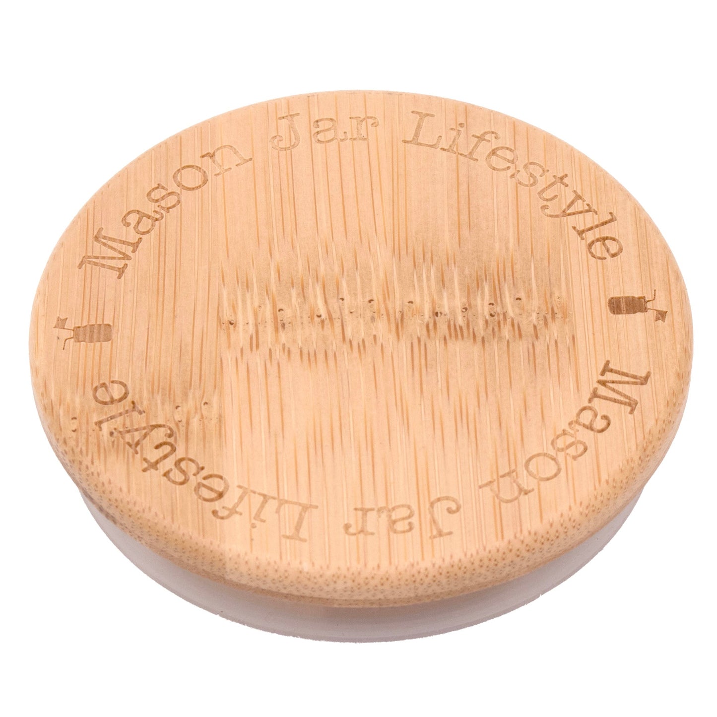 Bamboo Storage Stopper Lids for Mason Jars 6 Pack