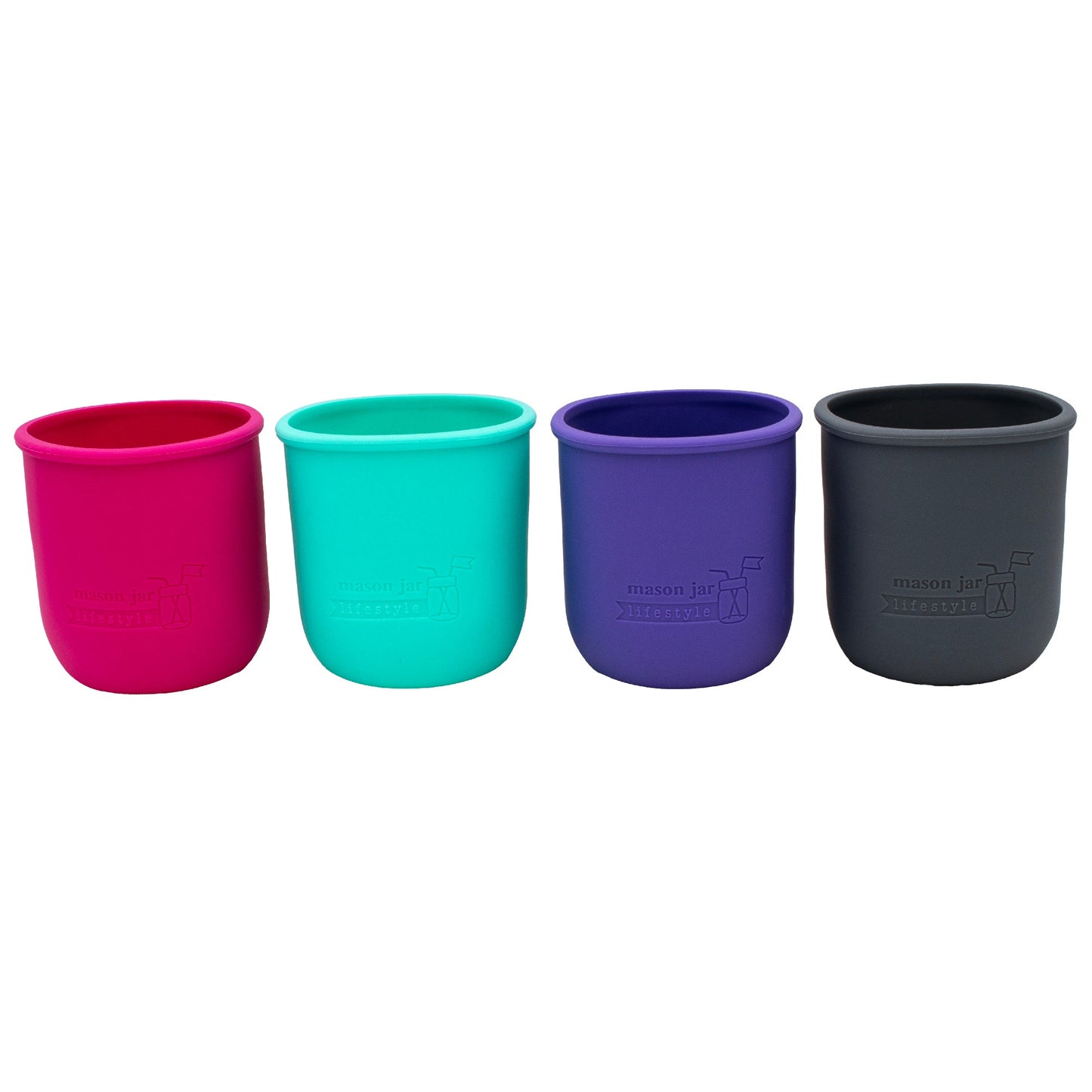 Silicone Sleeve for Regular Mouth Pint 16oz Mason Jars