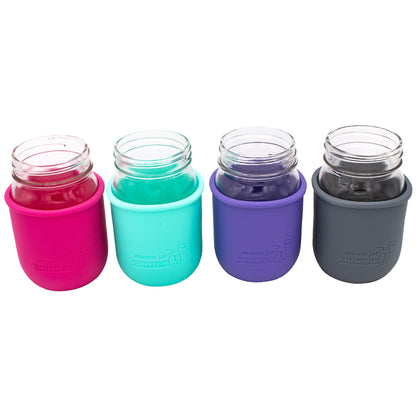 Silicone Sleeve for Regular Mouth Pint 16oz Mason Jars