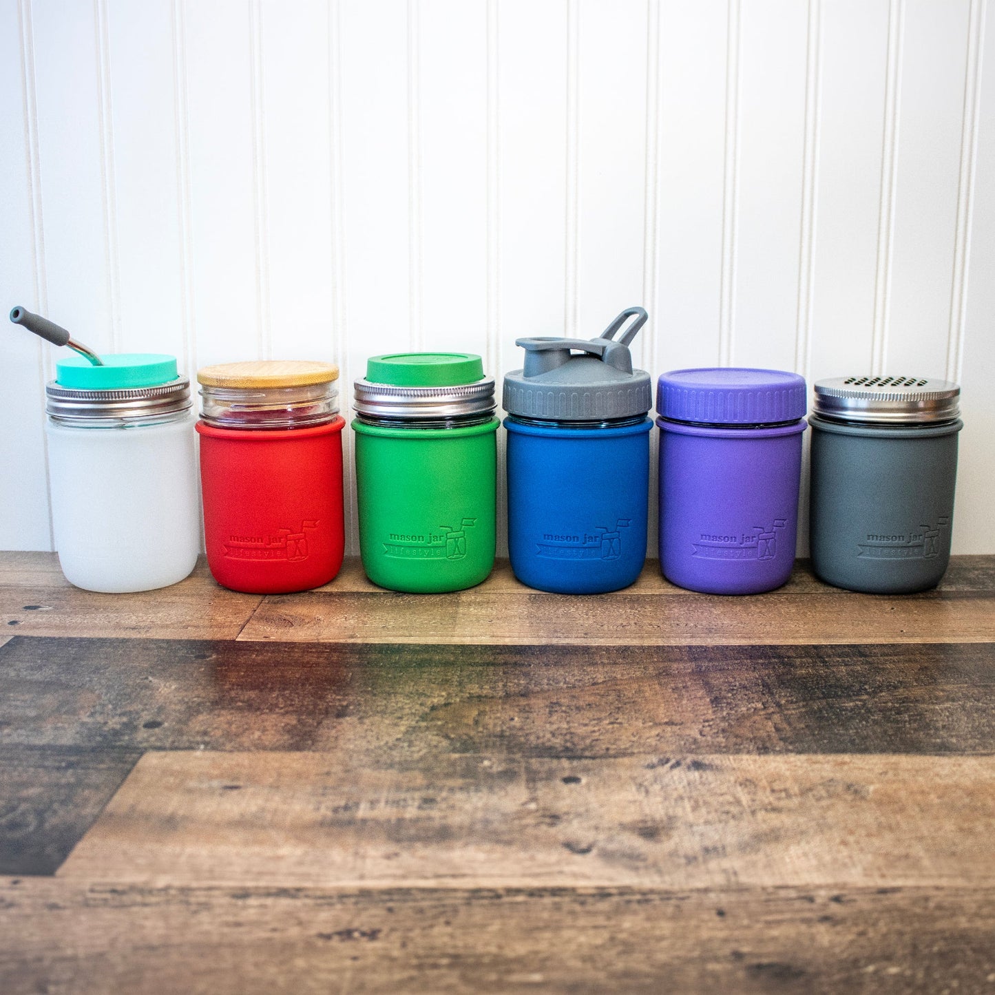 Silicone Sleeve for Wide Mouth Pint 16oz Mason Jars
